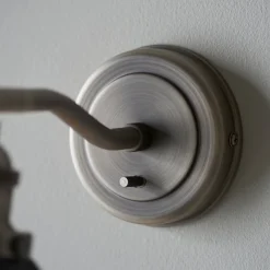 Franklin Pewter Adjustable Wall Light