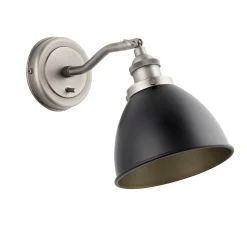 Franklin Pewter Adjustable Wall Light