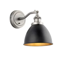 Franklin Pewter Adjustable Wall Light