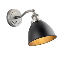 Franklin Pewter Adjustable Wall Light