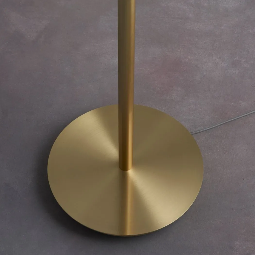Fraser 1 Light Satin Brass Floor Lamp