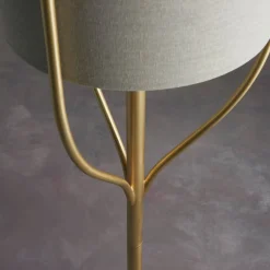 Fraser 1 Light Satin Brass Floor Lamp