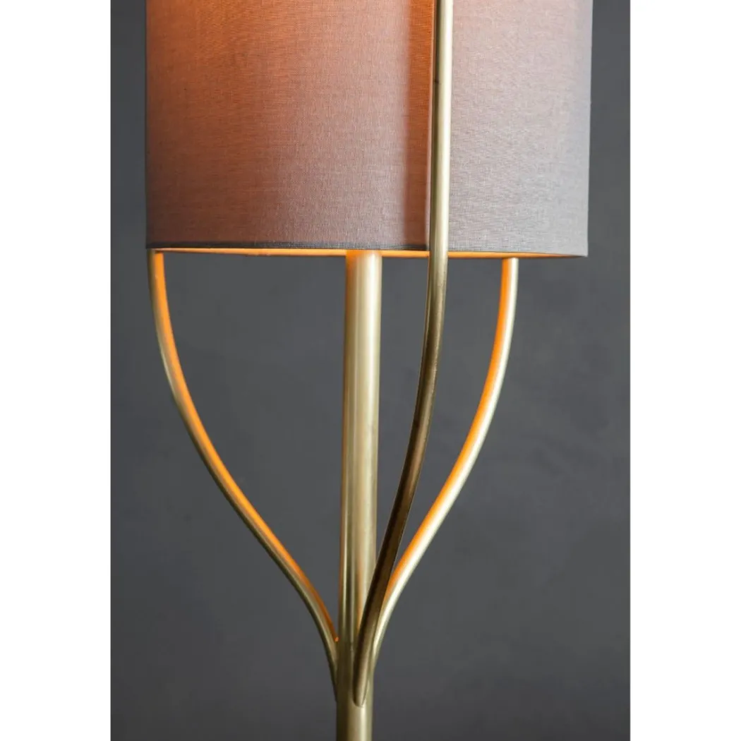Fraser 1 Light Satin Brass Floor Lamp