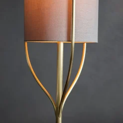 Fraser 1 Light Satin Brass Floor Lamp