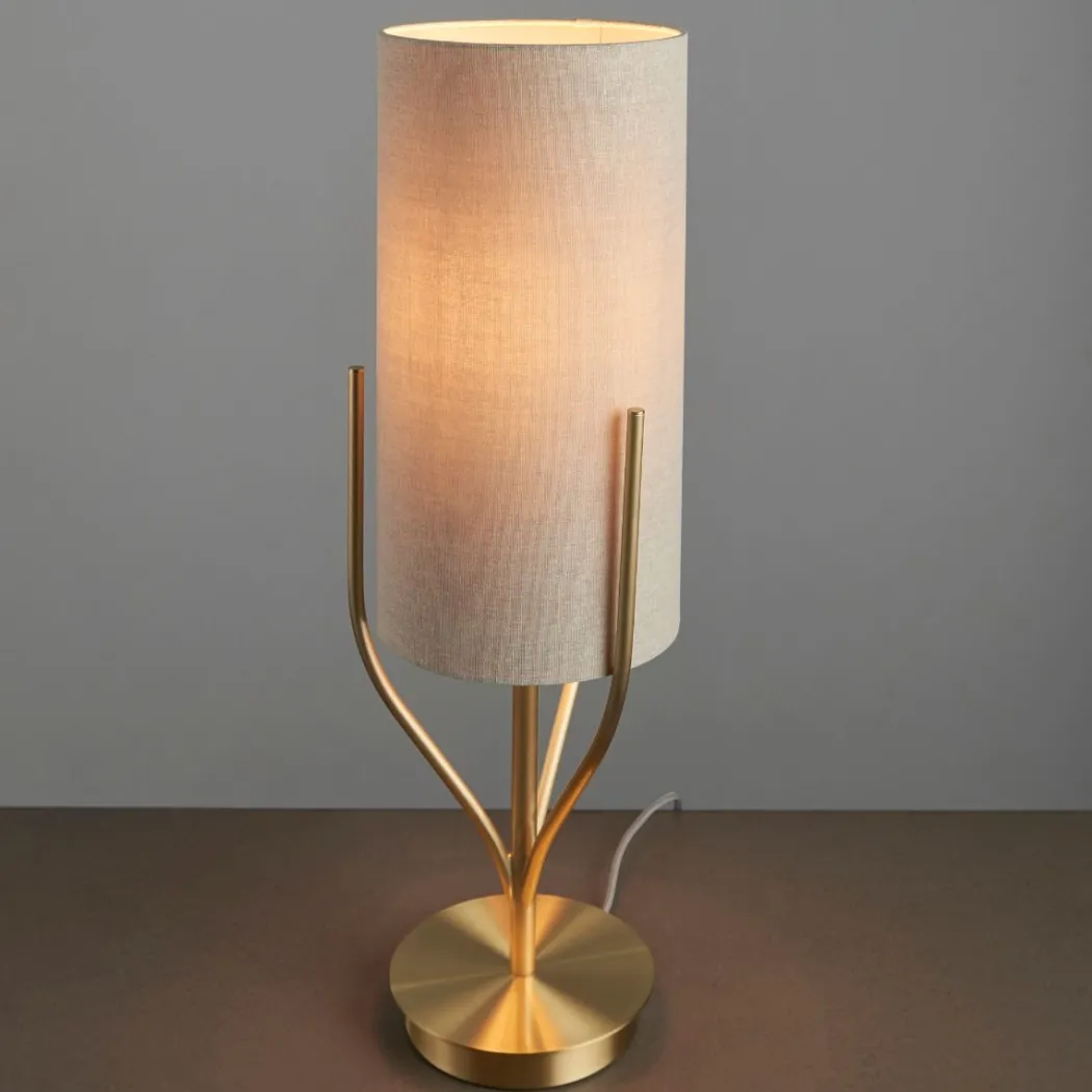 Fraser 1 Light Satin Brass Table Lamp