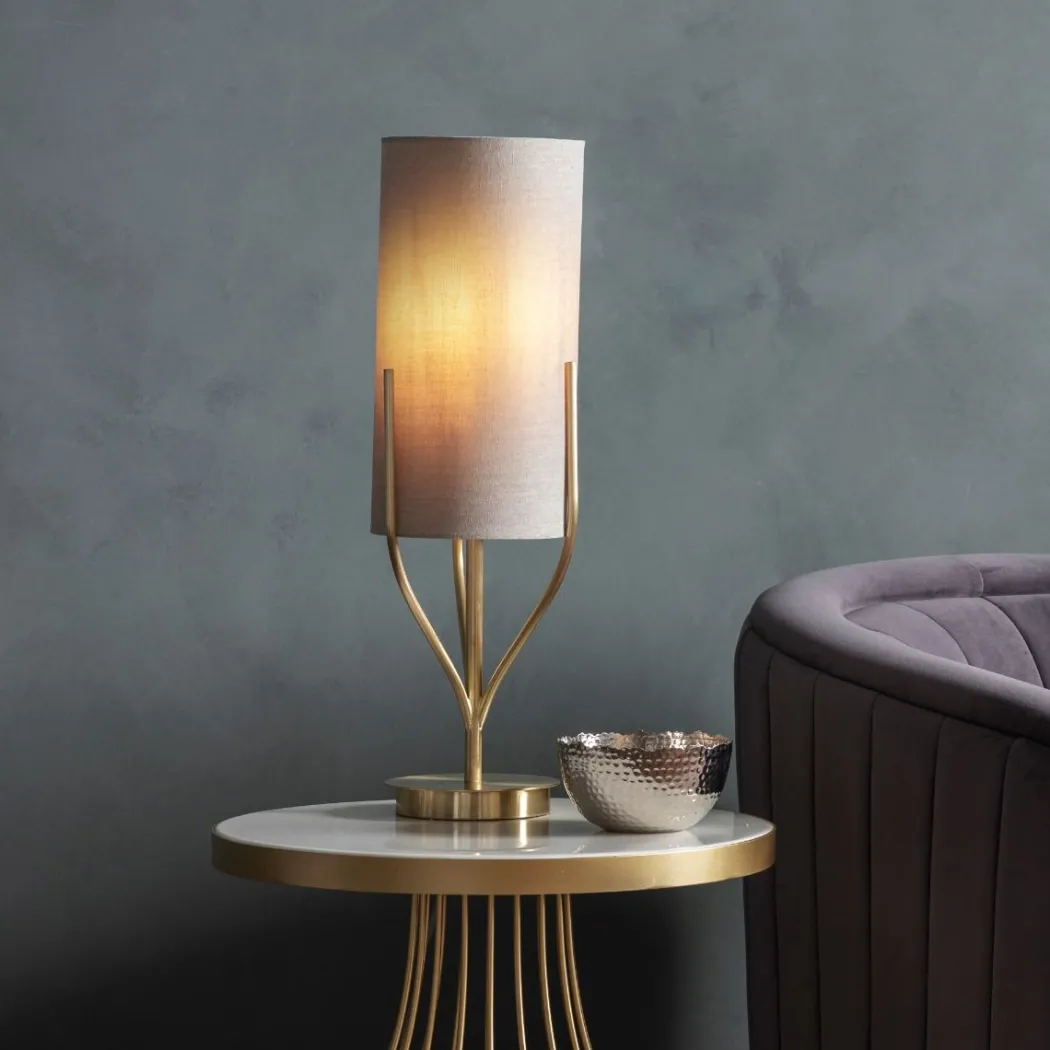 Fraser 1 Light Satin Brass Table Lamp