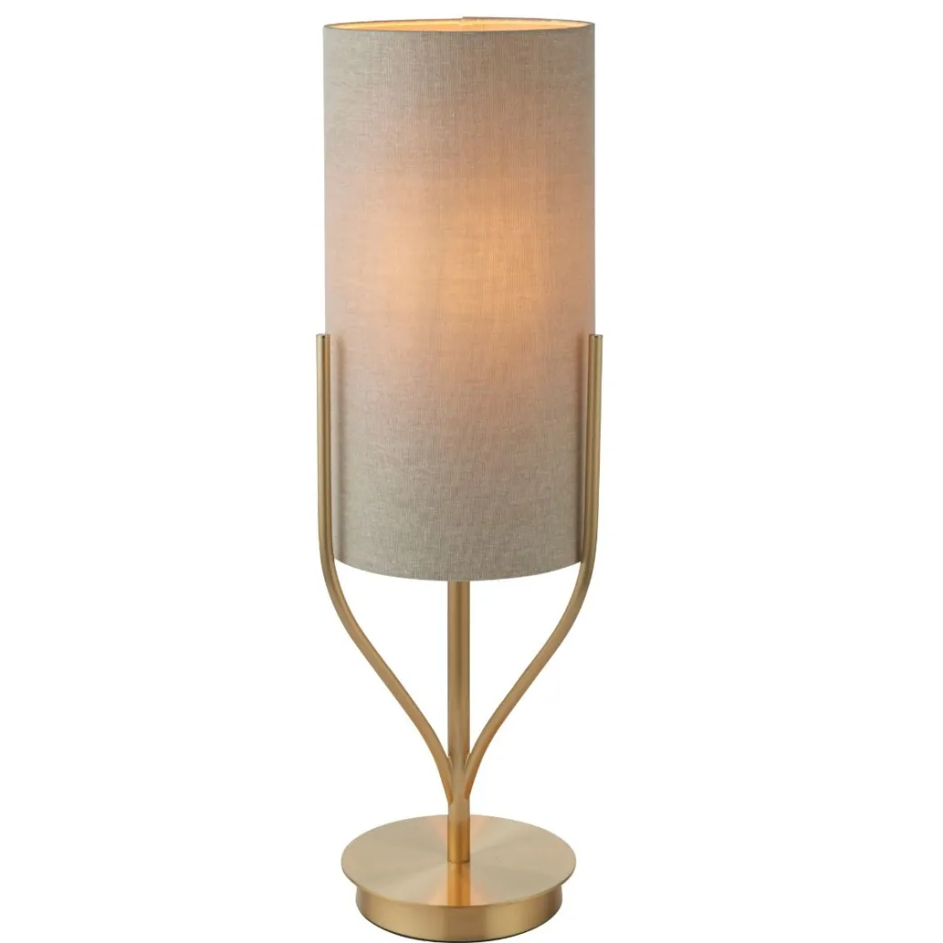 Fraser 1 Light Satin Brass Table Lamp