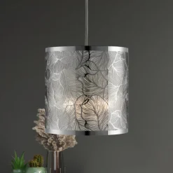 Freddie Pendant Light Shade Polished Chrome