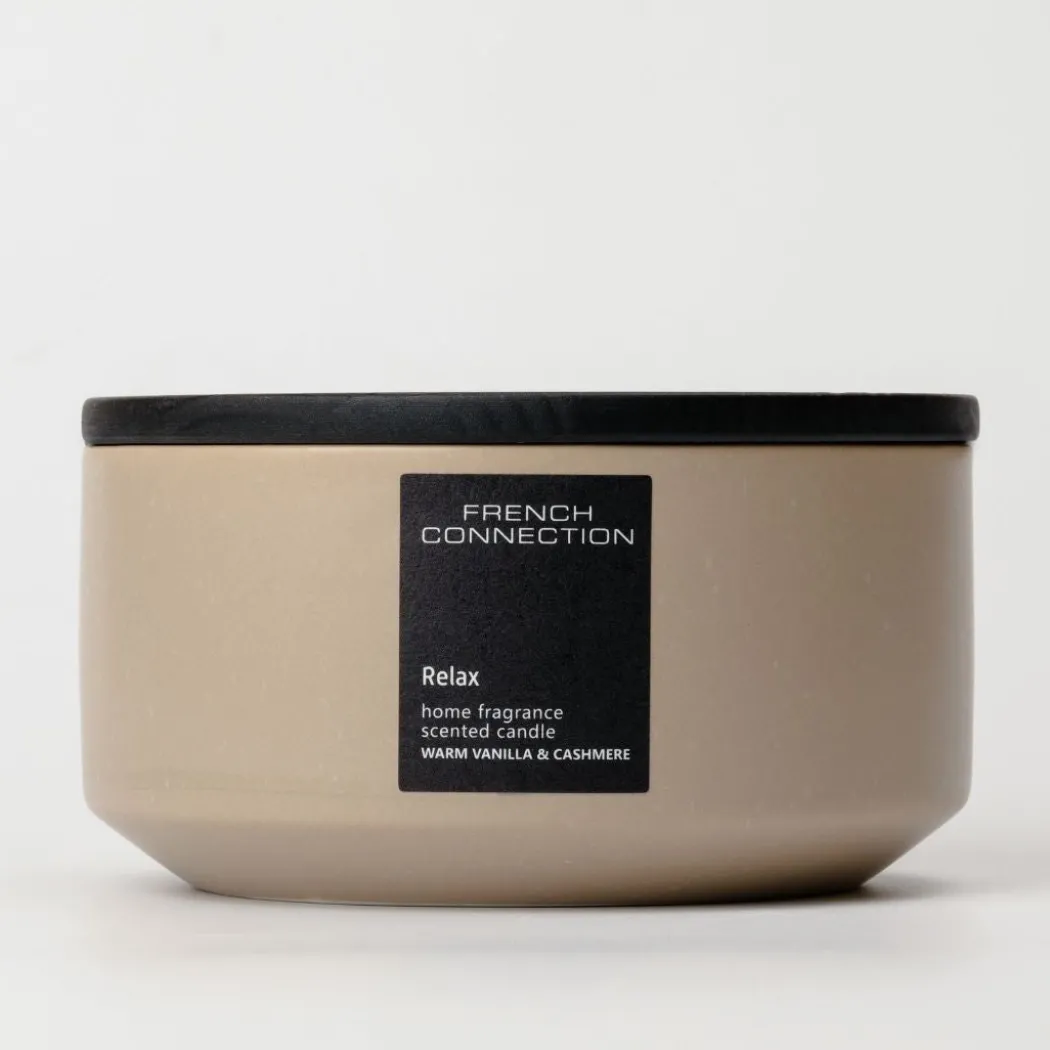 French Connection 3 Wick Scented Candle Relax