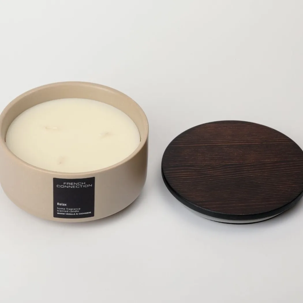 French Connection 3 Wick Scented Candle Relax