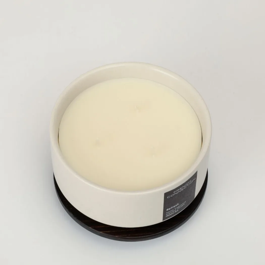 French Connection 3 Wick Scented Candle Refresh