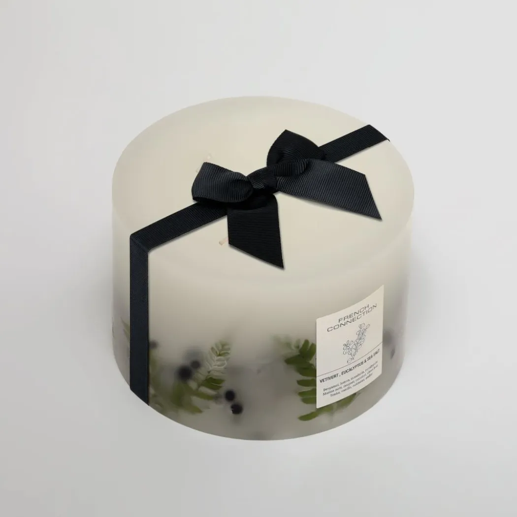 French Connection 4 Wick Scented Candle Vetivert, Eucalyptus & Sea Salt