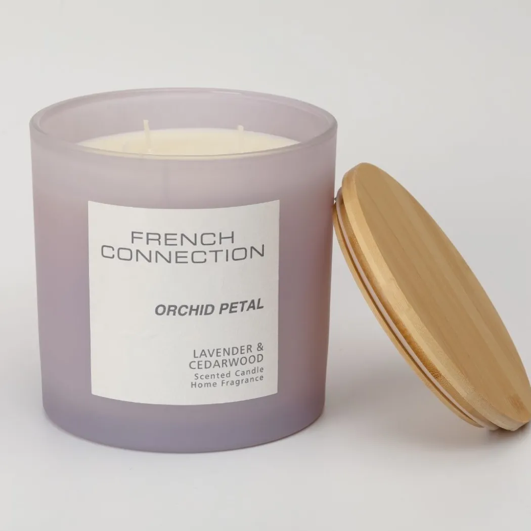 French Connection 4 Wick Scented Candle Orchid Petal