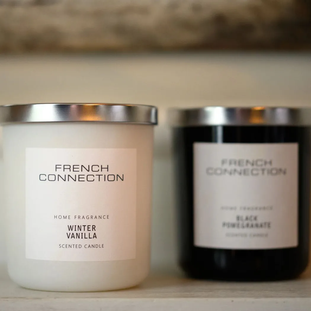French Connection 2 Wick Scented Candle Winter Vanilla
