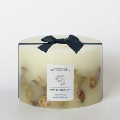 French Connection 4 Wick Scented Candle Cherry Blossom Rose