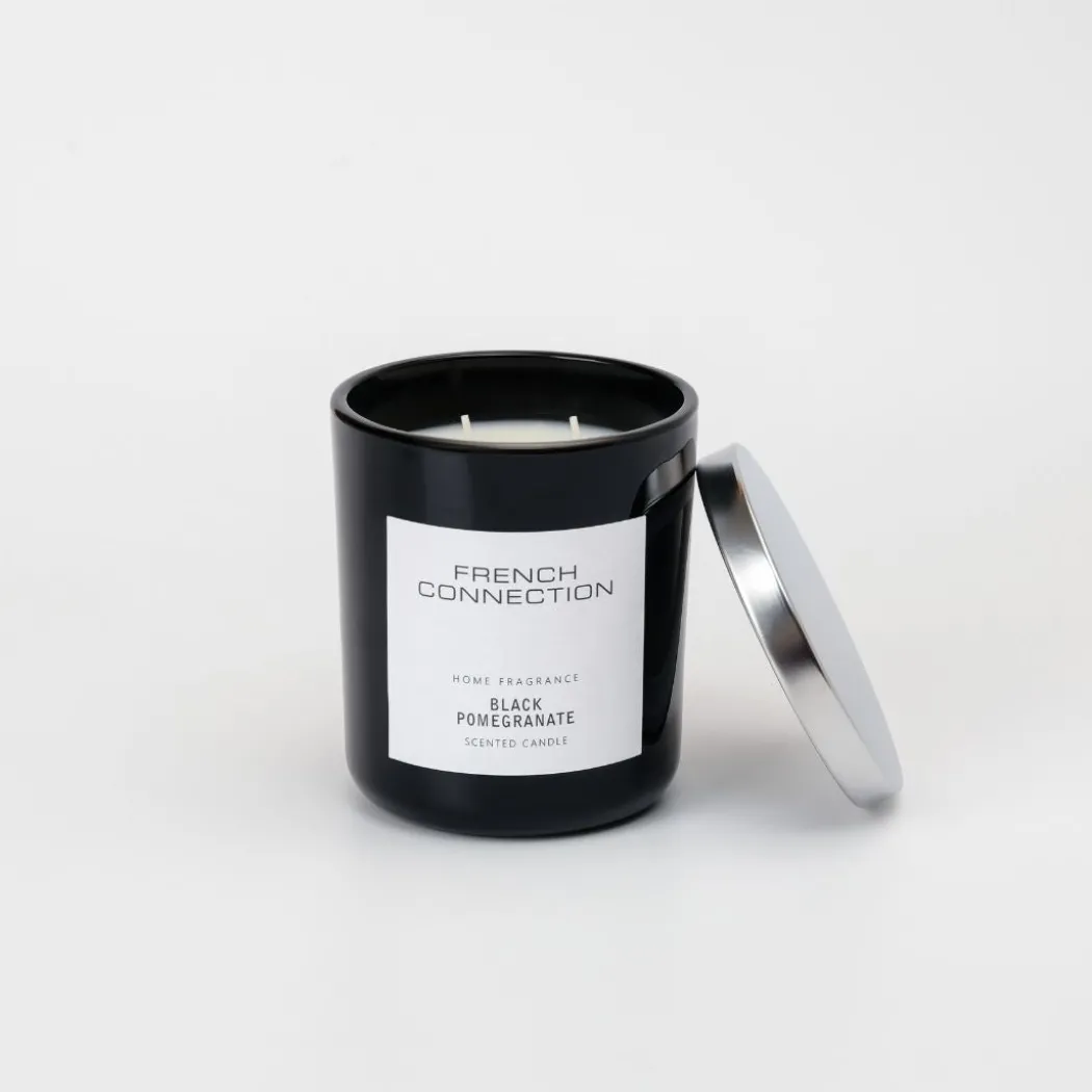 French Connection 1 Wick Scented Candle Black Pomegranate