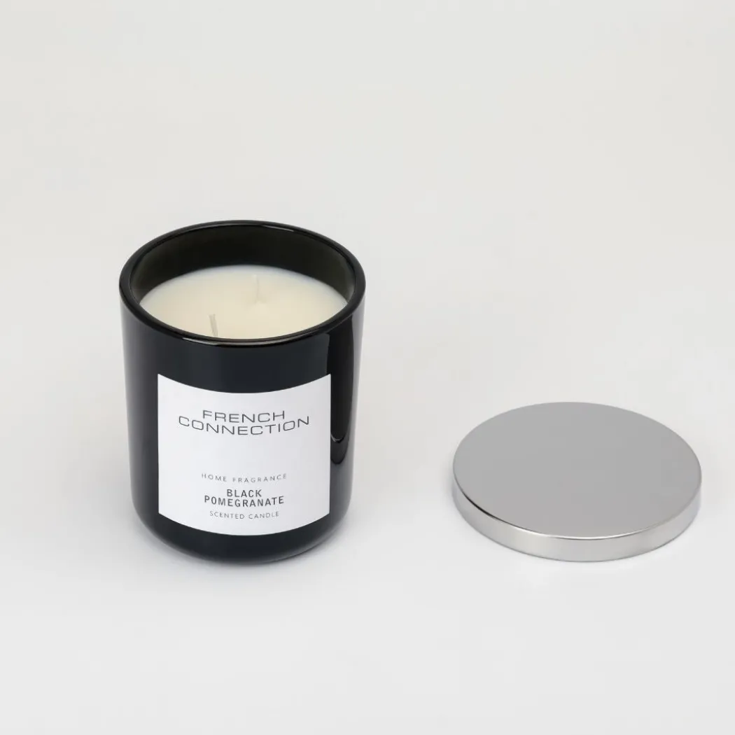 French Connection 1 Wick Scented Candle Black Pomegranate