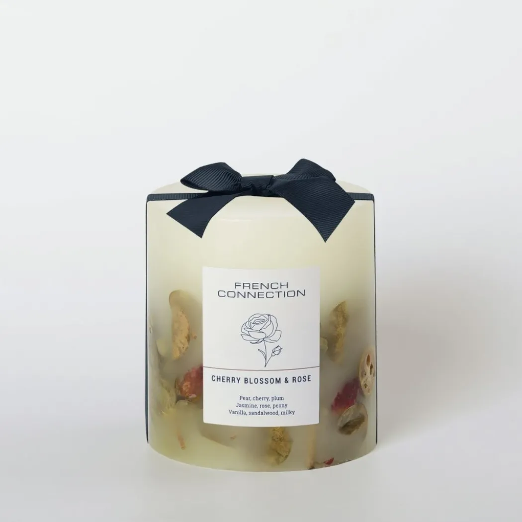 French Connection 1 Wick Scented Candle Cherry Blossom & Rose