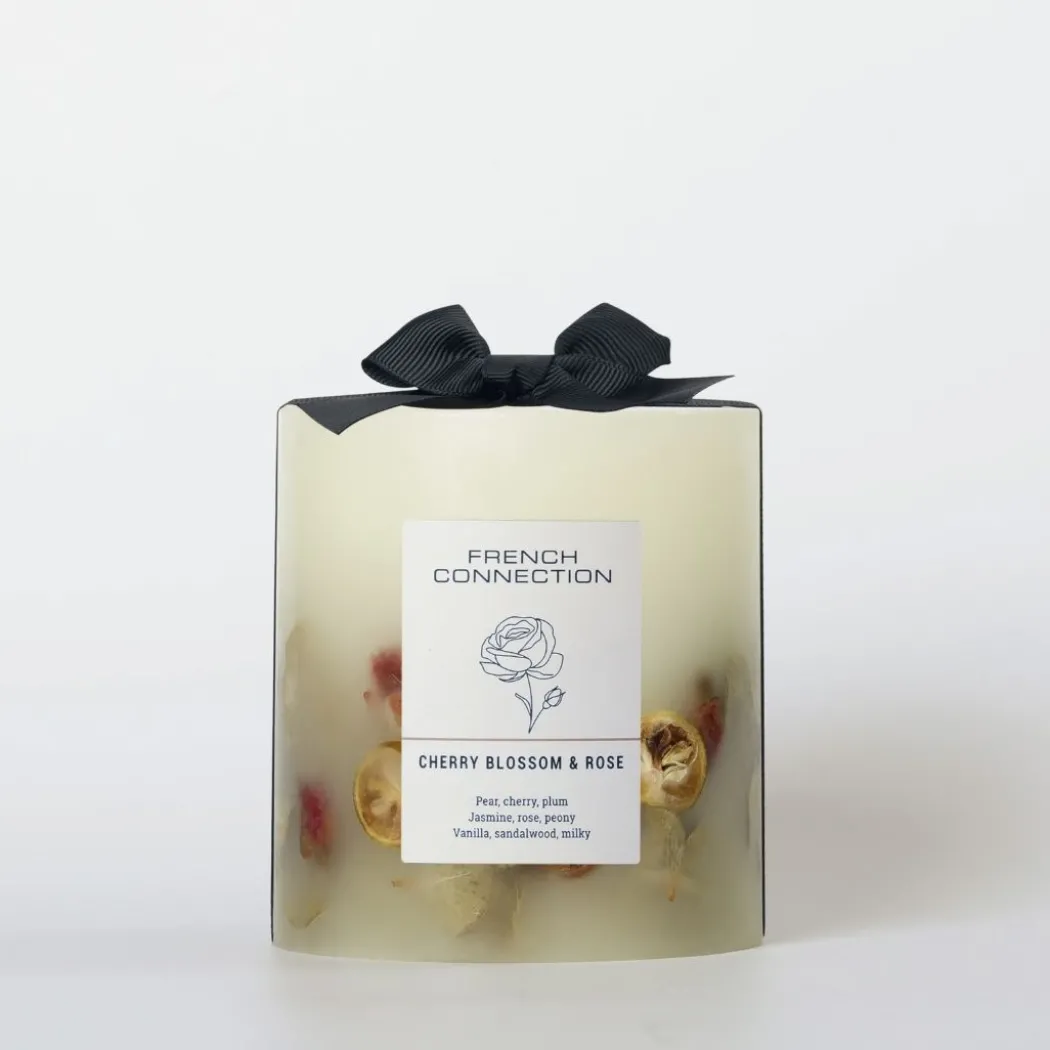 French Connection 1 Wick Scented Candle Cherry Blossom & Rose