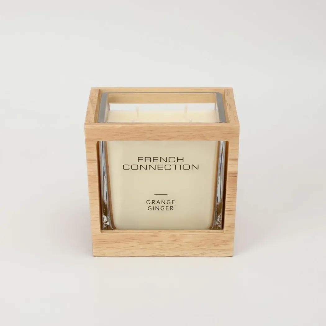 French Connection 4 Wick Scented Candle Orange Ginger