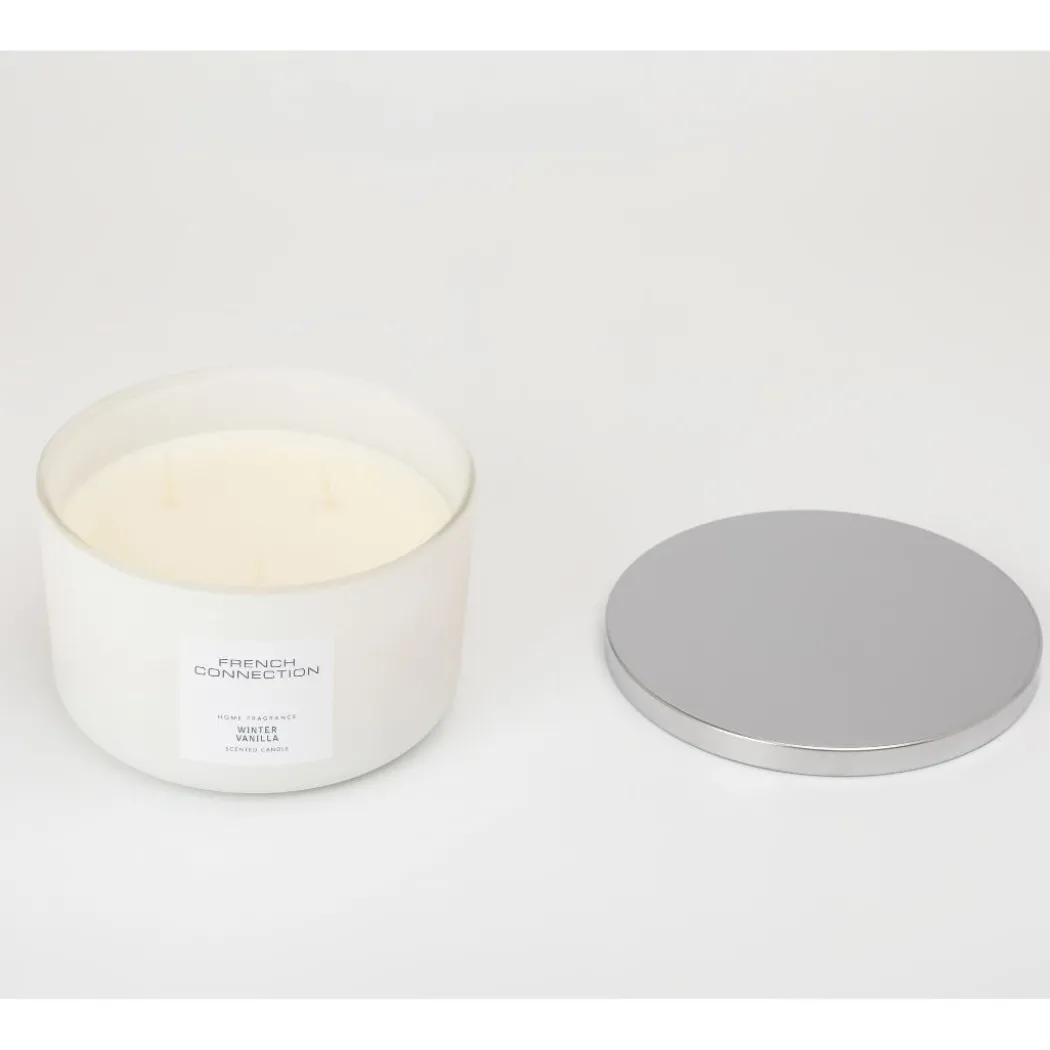 French Connection 3 Wick Scented Candle Winter Vanilla
