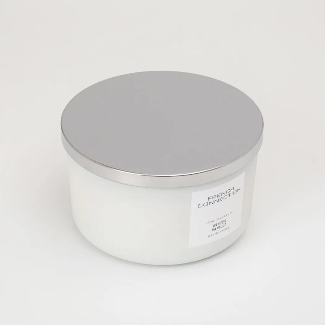 French Connection 3 Wick Scented Candle Winter Vanilla