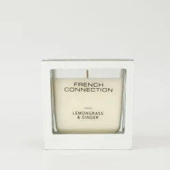 French Connection Medium 1 Wick Scented Candle Lemongrass & Ginger