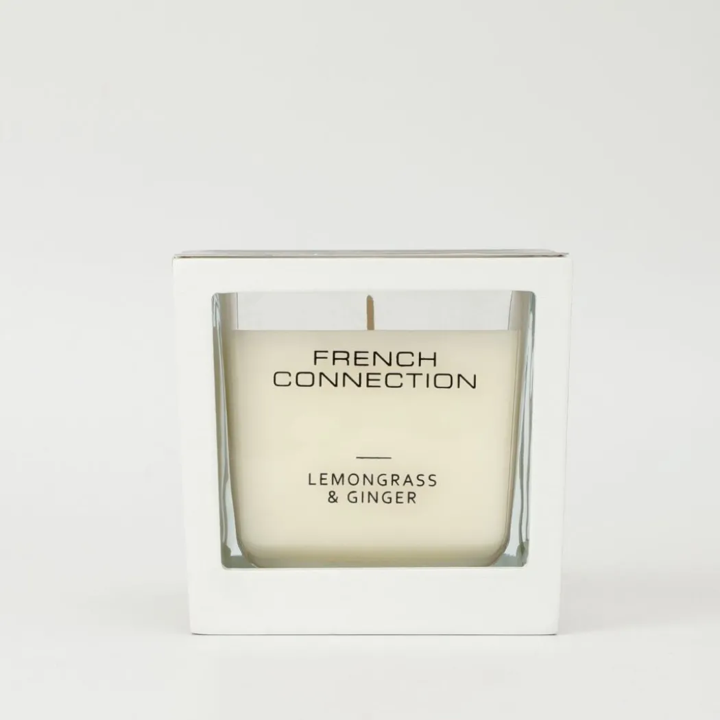 French Connection Medium 1 Wick Scented Candle Lemongrass & Ginger
