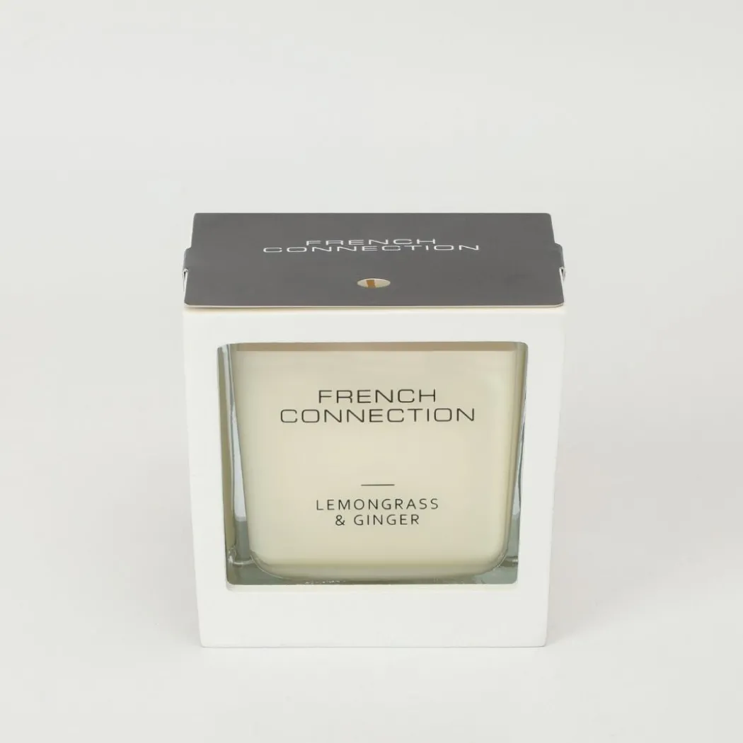 French Connection Medium 1 Wick Scented Candle Lemongrass & Ginger