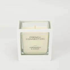 French Connection Medium 1 Wick Scented Candle Lemongrass & Ginger