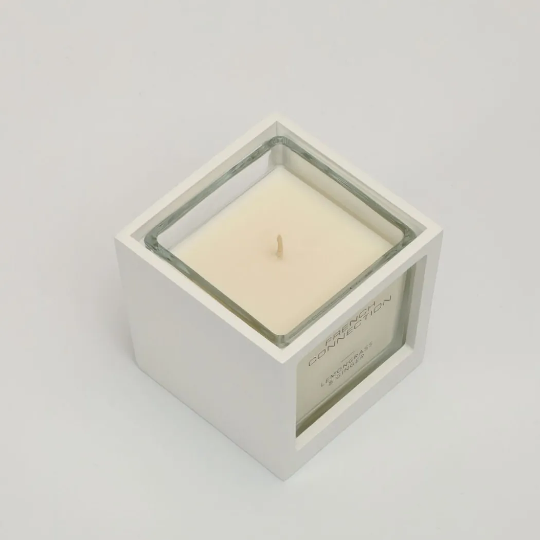 French Connection Medium 1 Wick Scented Candle Lemongrass & Ginger