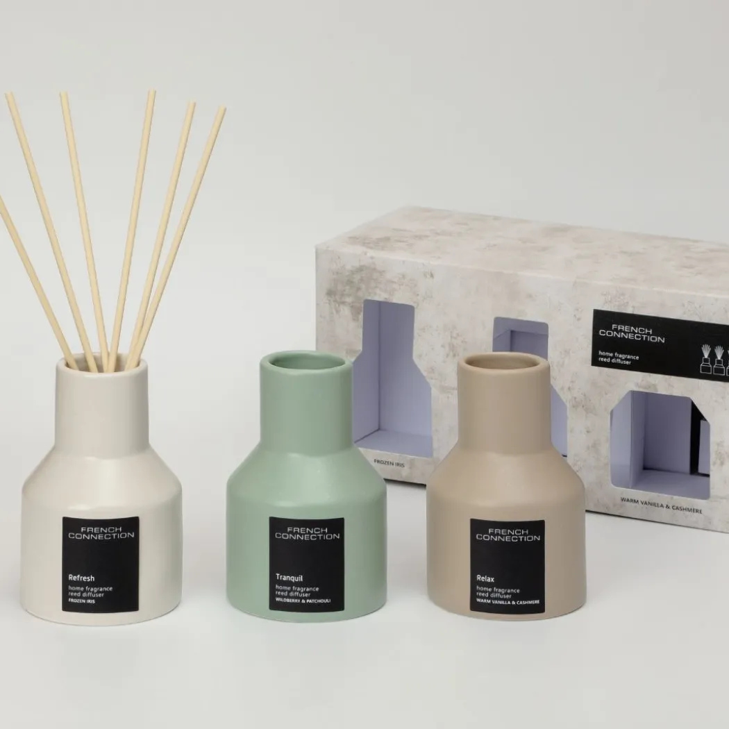 French Connection Set of 3 Small Mixed Reed Diffusers