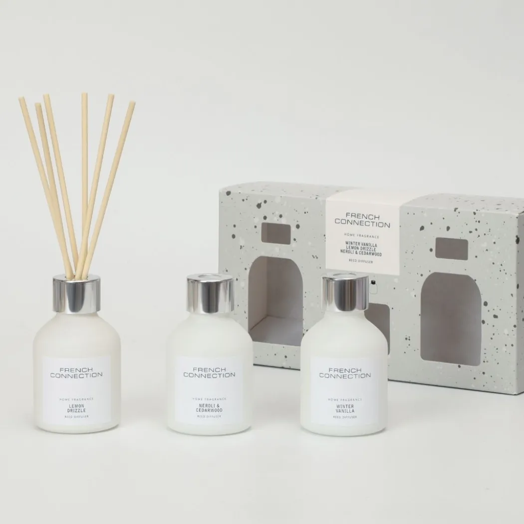 French Connection Set of 3 Small Mixed Reed Diffusers