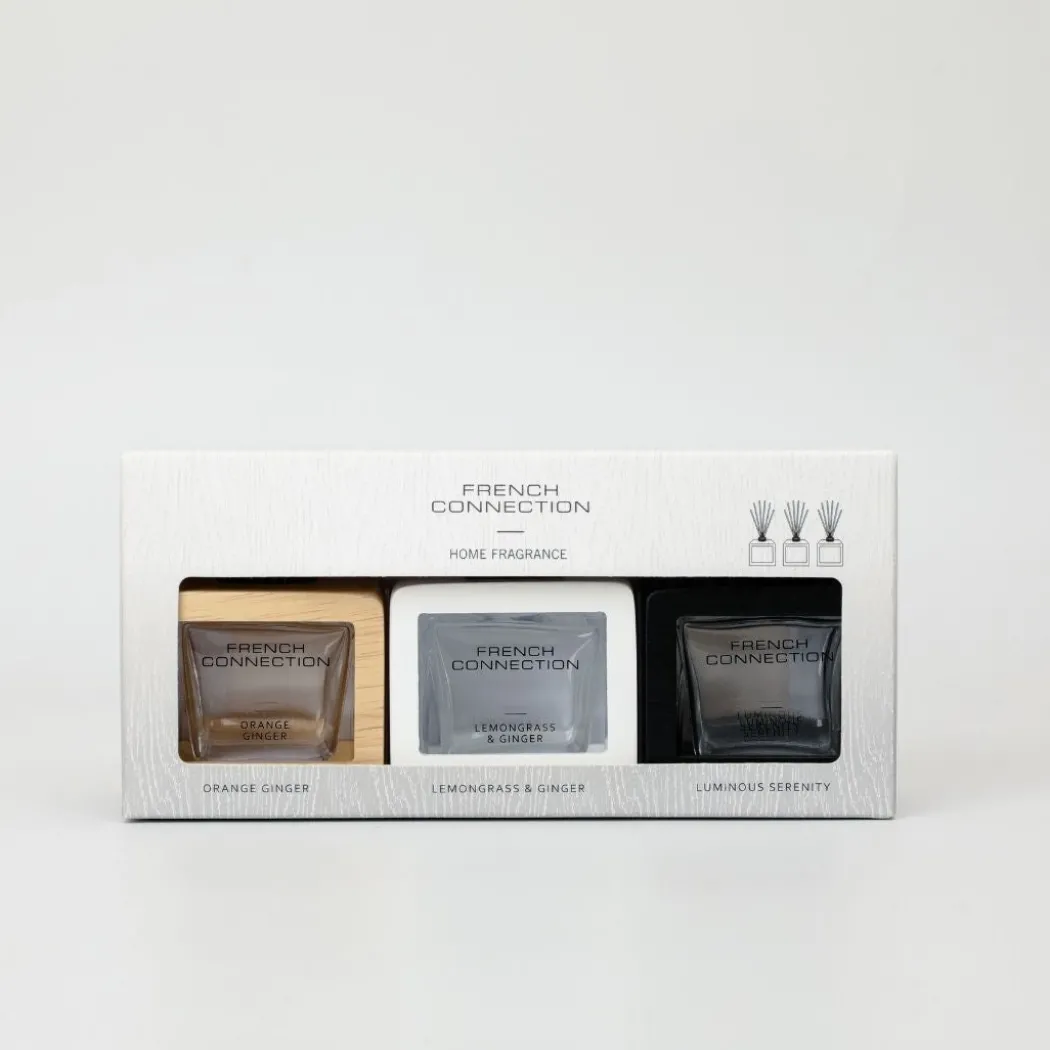 French Connection Set of 3 Small Mixed Reed Diffusers