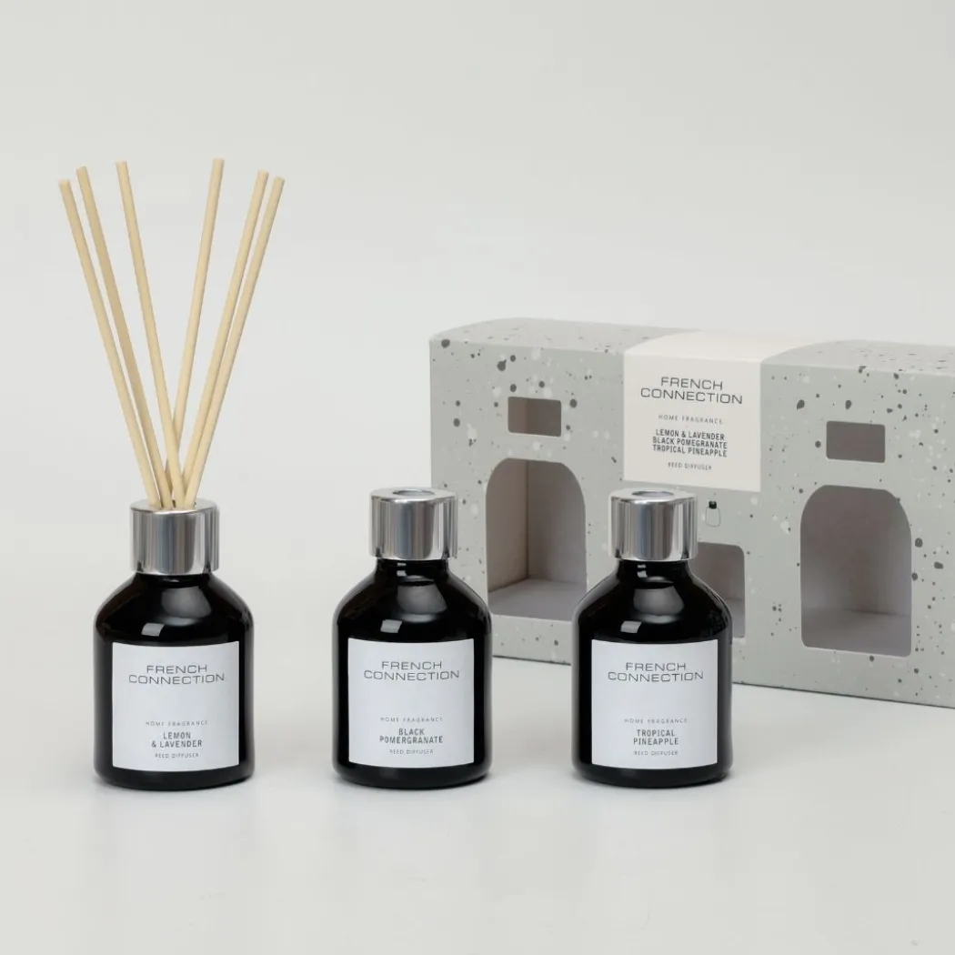 French Connection Set of 3 Small Mixed Reed Diffusers