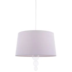 Freya Ribbed Glass & Grey Ceiling Pendant