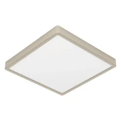Fueva 6 Brushed Nickel LED Square Flush Ceiling Light