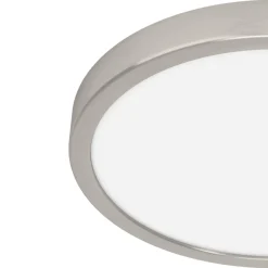 Fueva 6 Silver LED Round Flush Ceiling Light