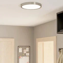 Fueva 6 Silver LED Round Flush Ceiling Light