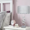 Gabriella Diamonte Twist Table Lamp 1 Light with Grey Shade