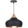 Gaucho Pendant Ceiling Light Black 32cm
