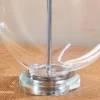 Gideon White & Clear Glass Table Lamp