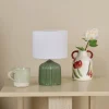 Gigi Twin Pack Ceramic Green Table Lamps
