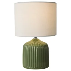 Gigi Twin Pack Ceramic Green Table Lamps