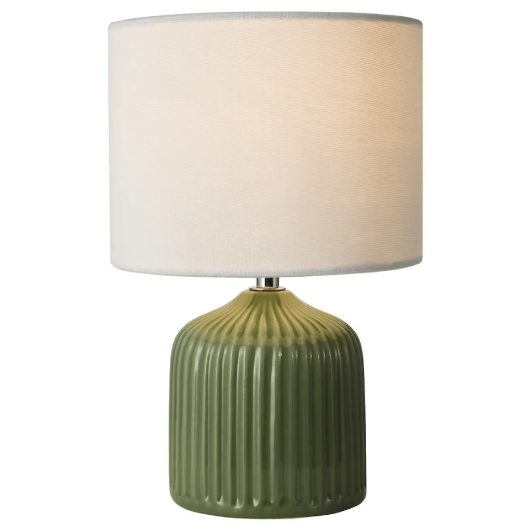 Gigi Twin Pack Ceramic Green Table Lamps
