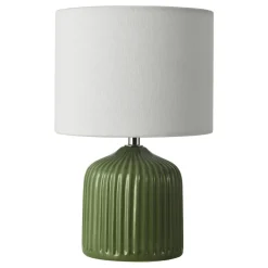 Gigi Twin Pack Ceramic Green Table Lamps