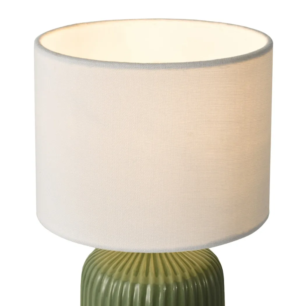 Gigi Twin Pack Ceramic Green Table Lamps