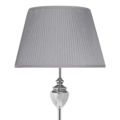 Giona Polished Chrome & Grey Floor Lamp