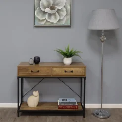 Giona Polished Chrome & Grey Floor Lamp