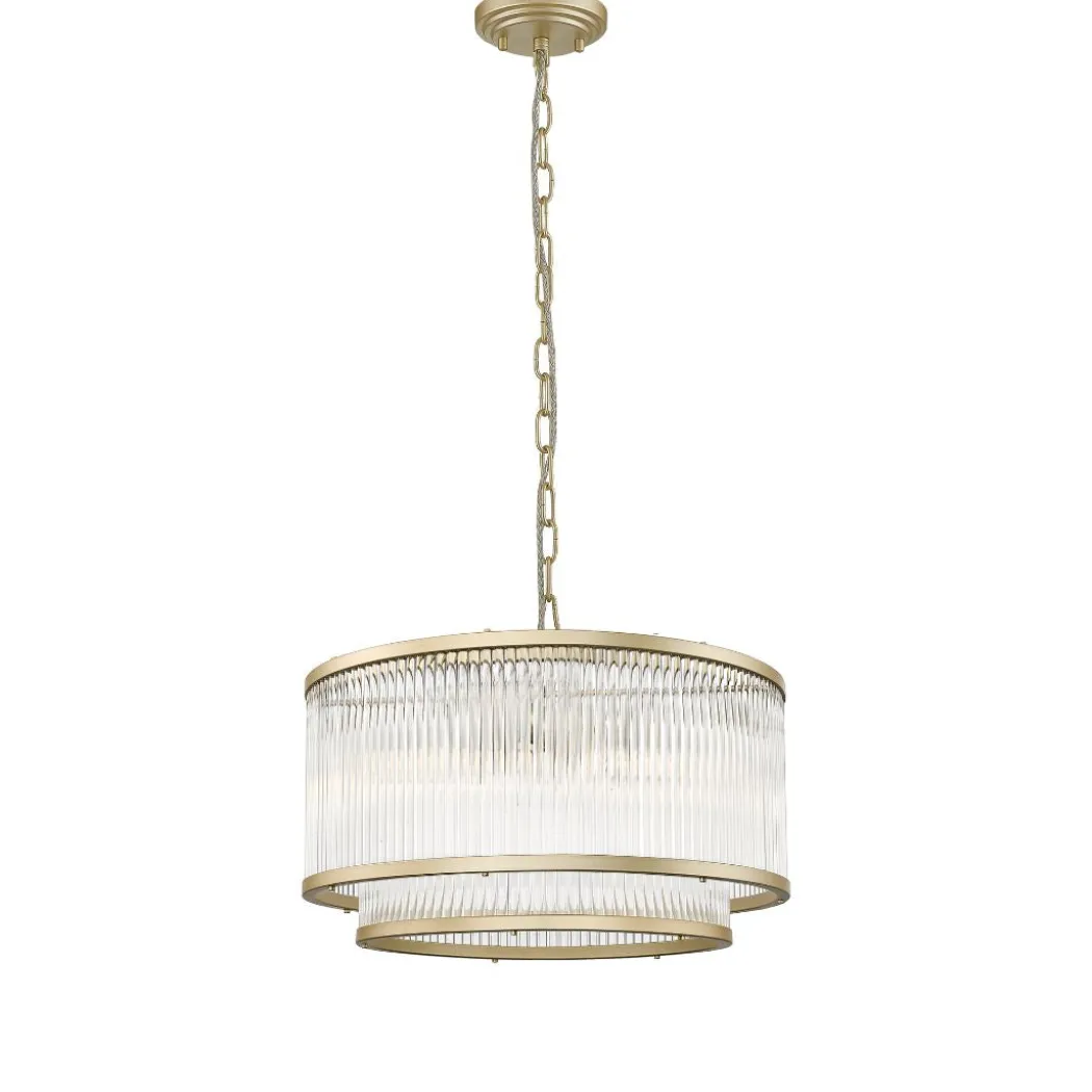 Giovanna 5 Light 2 Tier Gold Ceiling Pendant